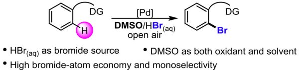 Efficient Pd‐Catalyzed C–H Oxidative Bromination of Arenes with Dimethyl Sulfoxide and Hydrobromic Acid