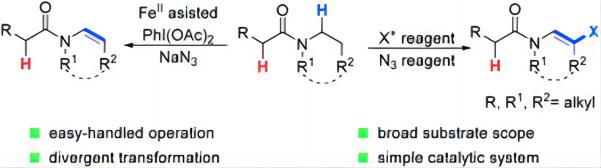 Selective Desaturation of Amides: A Direct Approach to Enamides